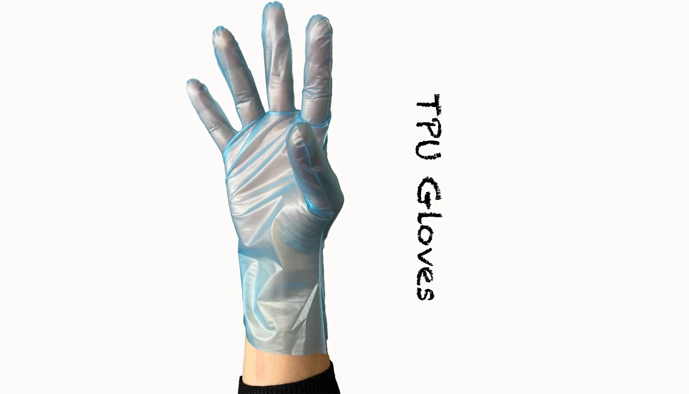 Eco-Friendly TPU Gloves,Blue TPU Gloves - High-Quality Protective