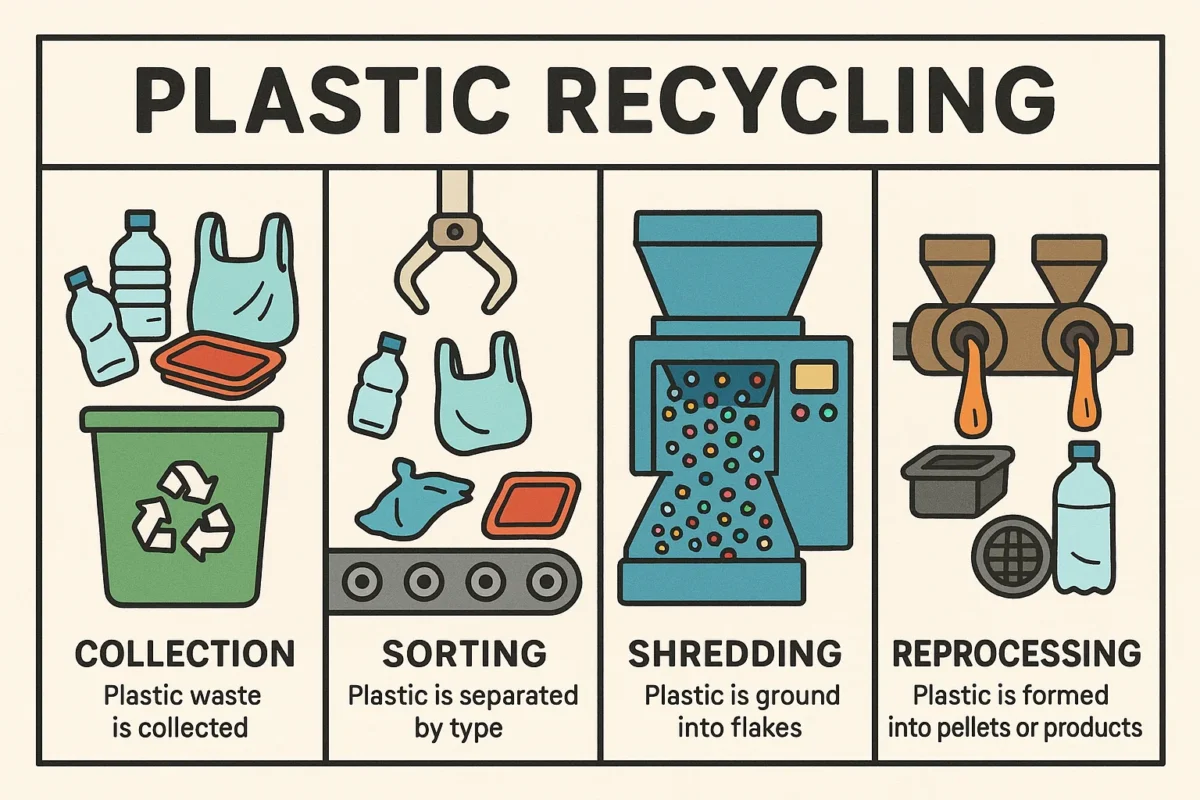 Processus de recyclage du plastique
