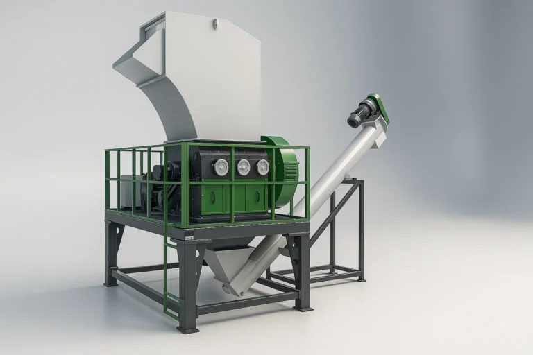 Industrial plastic crusher (granulator) for plastic recycling